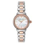 Emporio Armani Round Mother Of Pearl, White Women Watch Ar11569