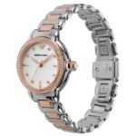 Emporio Armani Round Mother Of Pearl, White Women Watch Ar11569