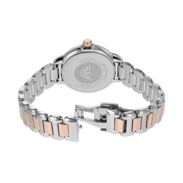 Emporio Armani Round Mother Of Pearl, White Women Watch Ar11569