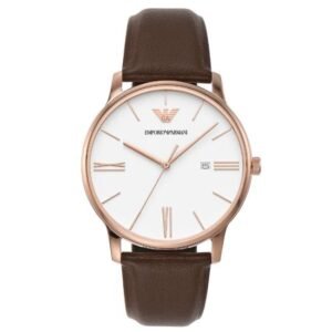 Emporio Armani Round White Men Watch Ar11572