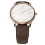 Emporio Armani Round White Men Watch Ar11572