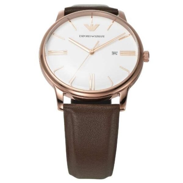 Emporio Armani Round White Men Watch Ar11572