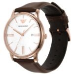 Emporio Armani Round White Men Watch Ar11572