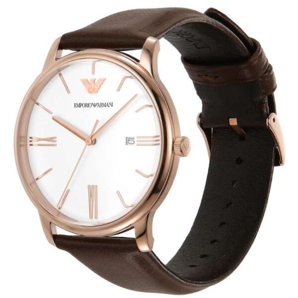 Emporio Armani Round White Men Watch Ar11572