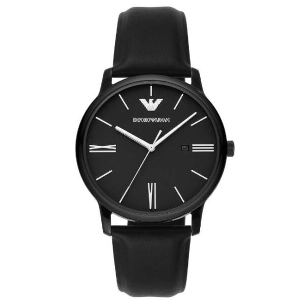 Emporio Armani Round Black Men Watch Ar11573