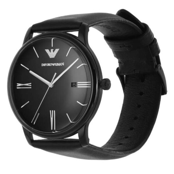 Emporio Armani Round Black Men Watch Ar11573