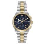 Emporio Armani Round Black, Red Men Watch Ar11579