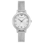 Emporio Armani Round Silver Women Watch Ar11584
