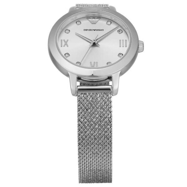 Emporio Armani Round Silver Women Watch Ar11584
