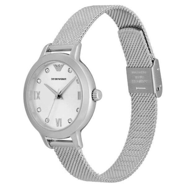 Emporio Armani Round Silver Women Watch Ar11584
