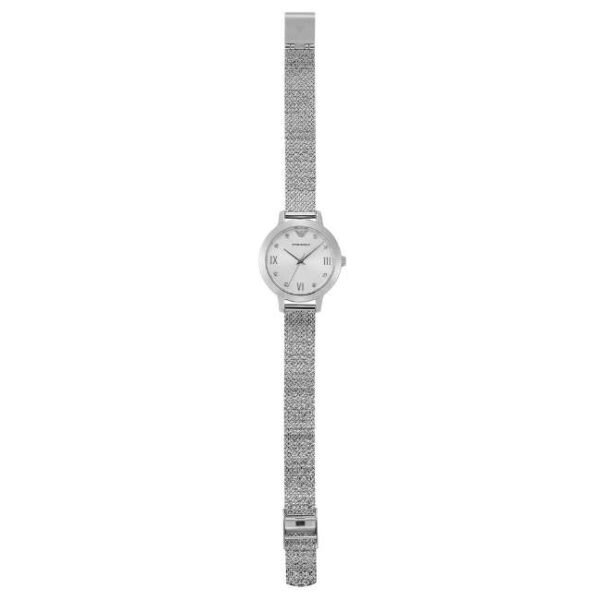 Emporio Armani Round Silver Women Watch Ar11584