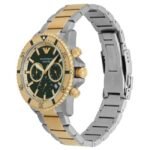 Emporio Armani Round Gold, Green Men Watch Ar11586