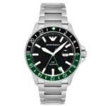 Emporio Armani Round Black Men Watch Ar11589