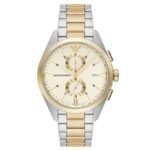 Emporio Armani Round Cream Men Watch Ar11605
