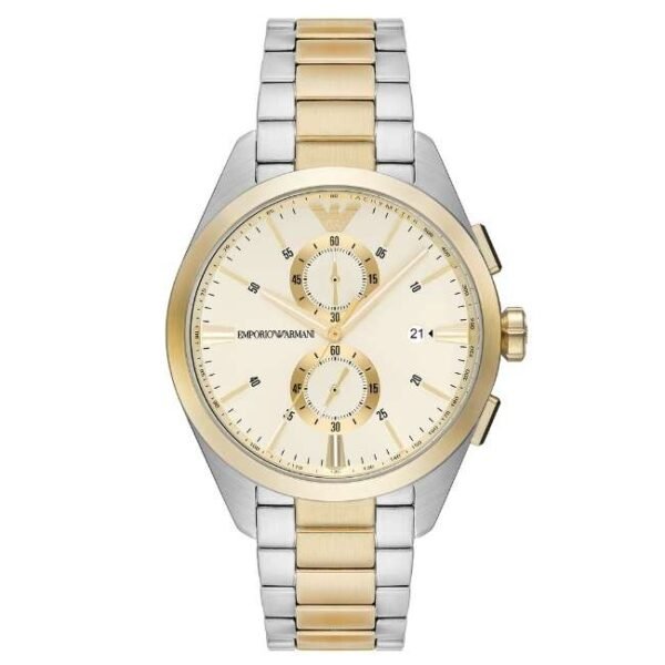 Emporio Armani Round Cream Men Watch Ar11605