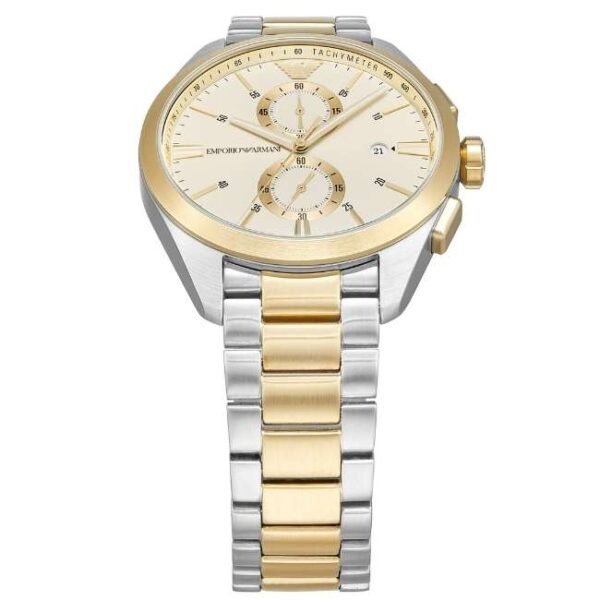 Emporio Armani Round Cream Men Watch Ar11605