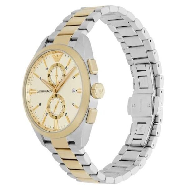 Emporio Armani Round Cream Men Watch Ar11605