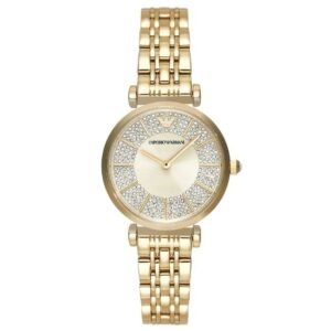 Emporio Armani Round Cream Women Watch Ar11608