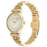 Emporio Armani Round Cream Women Watch Ar11608
