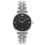 Emporio Armani Round Black Women Watch Ar1676