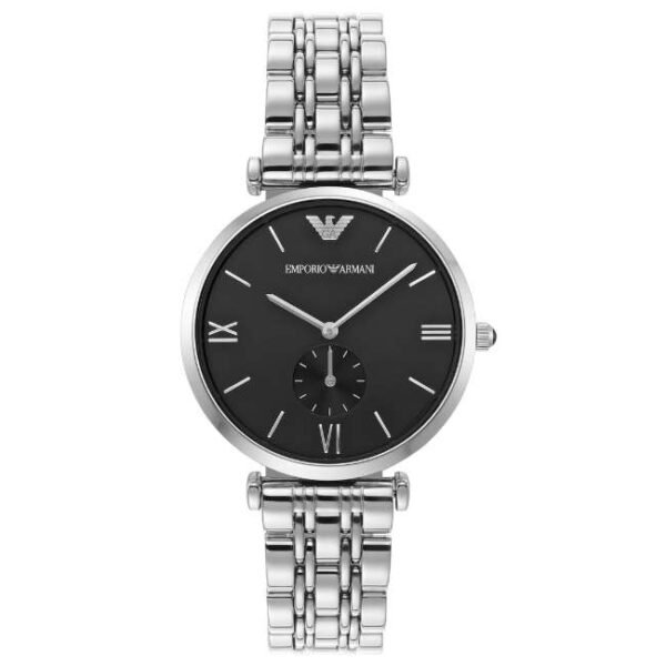 Emporio Armani Round Black Women Watch Ar1676