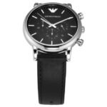 Emporio Armani Round Black Men Watch Ar1828
