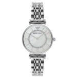 Emporio Armani Round Mother Of Pearl Women Watch Ar1908