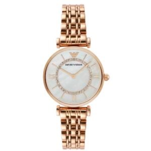 Emporio Armani Round Mother Of Pearl Women Watch Ar1909