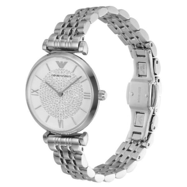 Emporio Armani Round White Women Watch Ar1925