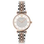 Emporio Armani Round White Women Watch Ar1926