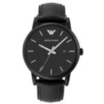 Emporio Armani Round Black Men Watch Ar1973