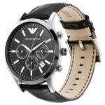 Emporio Armani Round Black Men Watch Ar2447