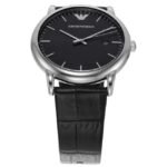 Emporio Armani Round Black Men Watch Ar2500