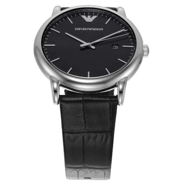 Emporio Armani Round Black Men Watch Ar2500