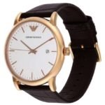 Emporio Armani Round White Men Watch Ar2502