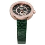 Emporio Armani Round Black Mother Of Pearl Women Watch Ar60069