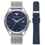Emporio Armani Round Blue Men Watch Ar80054