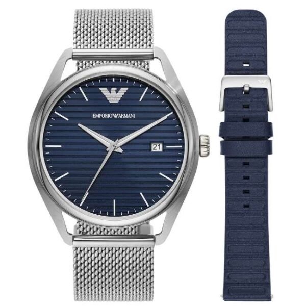 Emporio Armani Round Blue Men Watch Ar80054