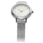 Emporio Armani Round Silver Women Watch Ar80065Set