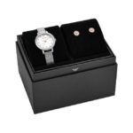 Emporio Armani Round Silver Women Watch Ar80065Set