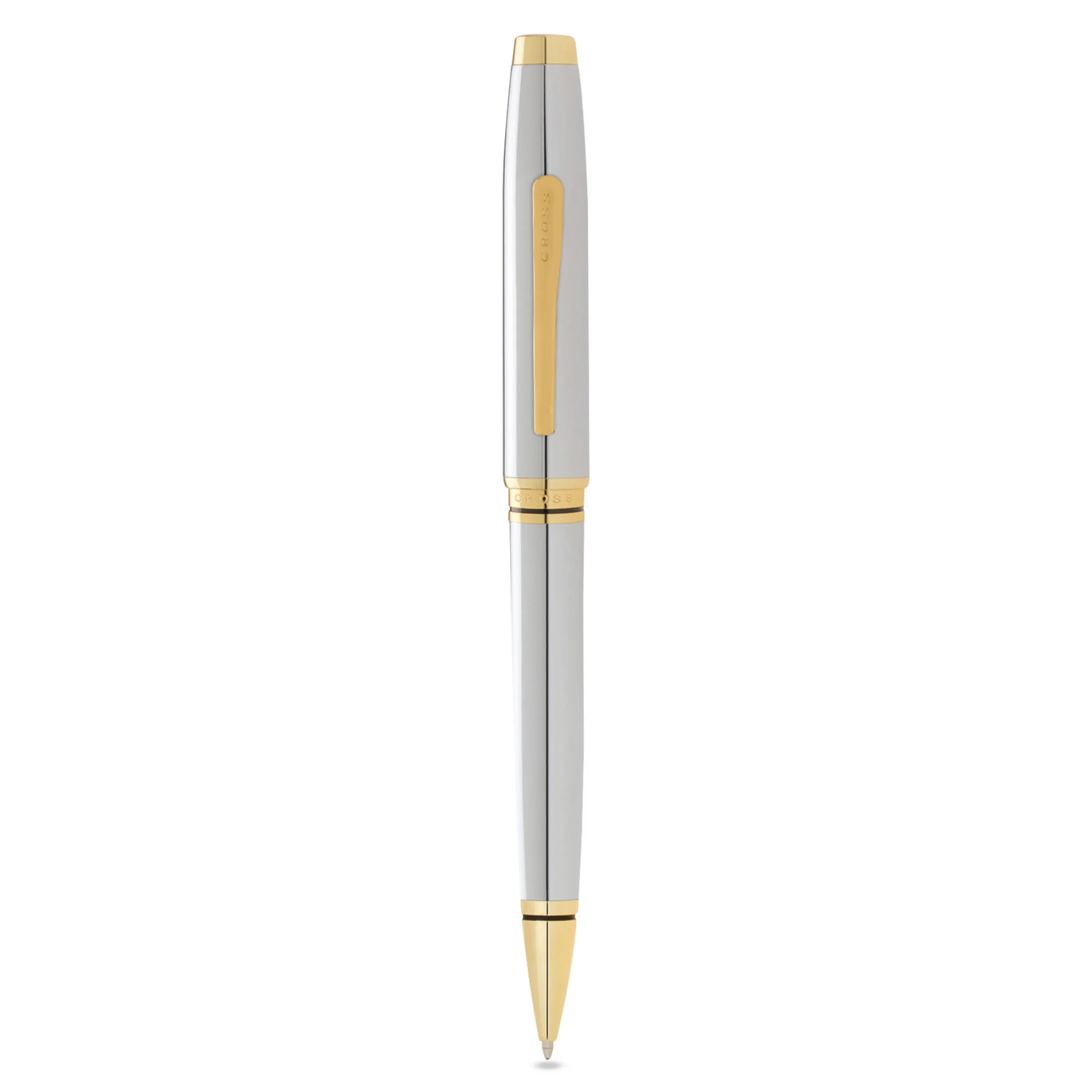 Cross Pen Coventry Chrome/Gold Ball Point Pen + BCH Black