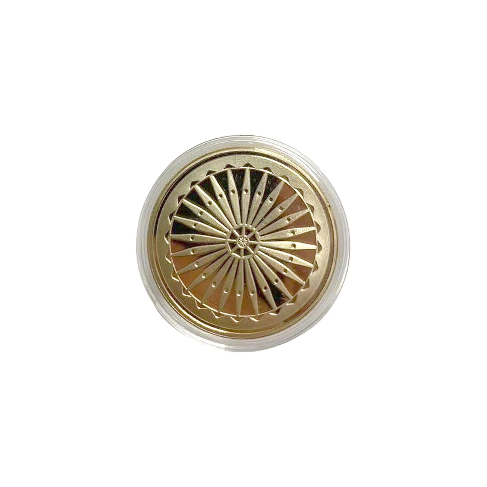 Cross Pen Coventry Chrome/Gold Ball Point Pen + Chakra Coin