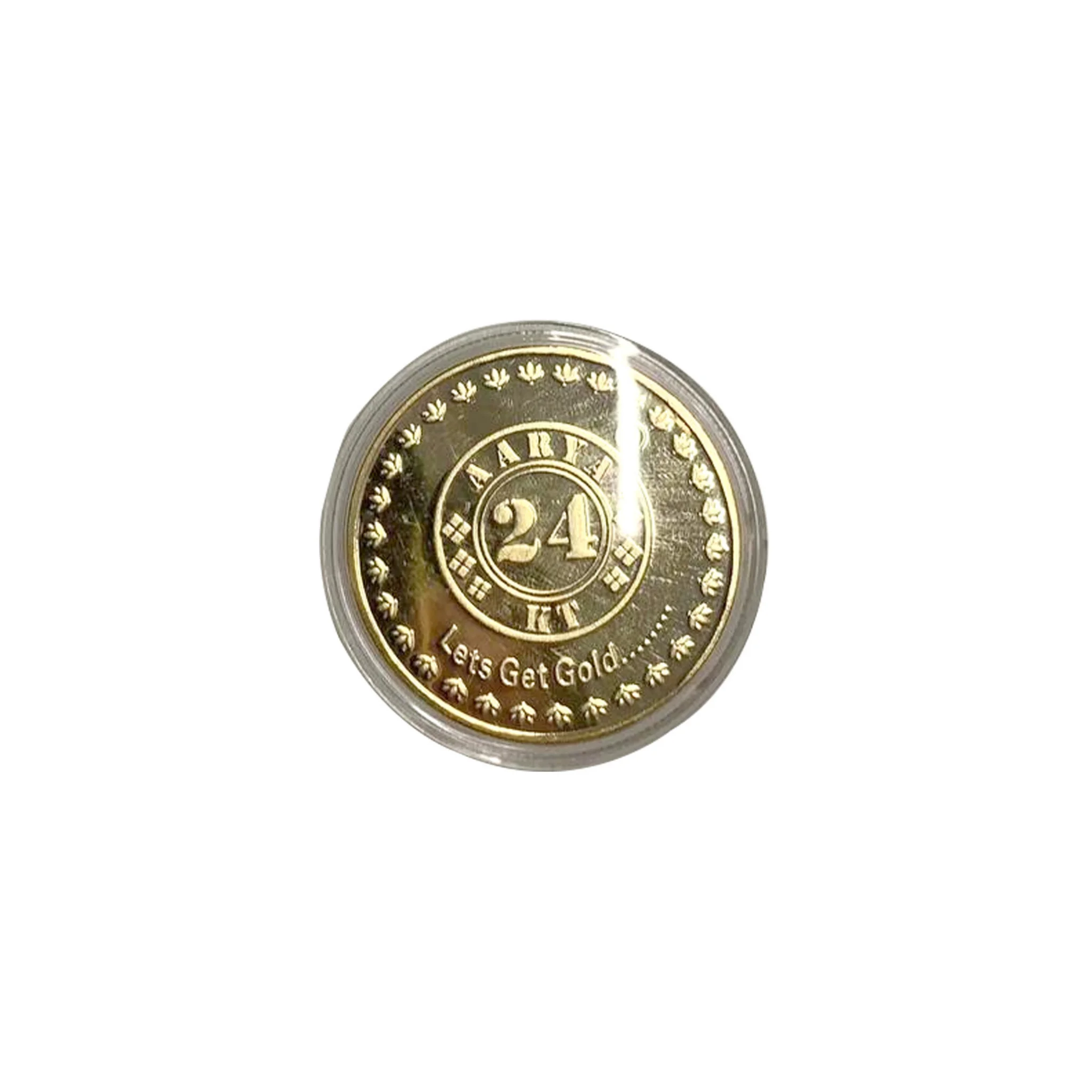 Cross Pen Coventry Chrome/Gold Ball Point Pen + Chakra Coin