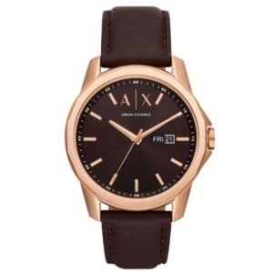 Armani Exchange Round Brown Men Watch Ax1740