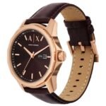 Armani Exchange Round Brown Men Watch Ax1740