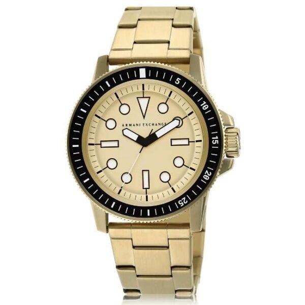 Armani Exchange Round Gold Men Watch Ax1854
