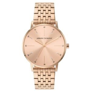 Armani Exchange Round Rose Gold Women Watch Ax5581