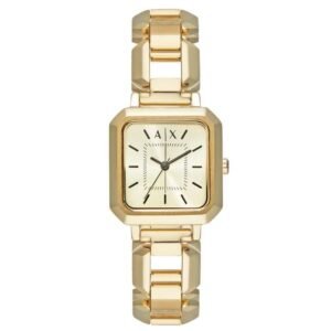 Armani Exchange Octagon Gold Women Watch Ax5721