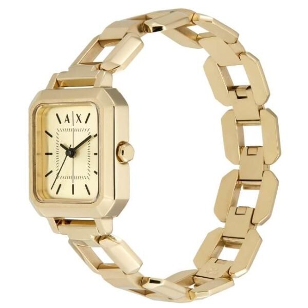 Armani Exchange Octagon Gold Women Watch Ax5721