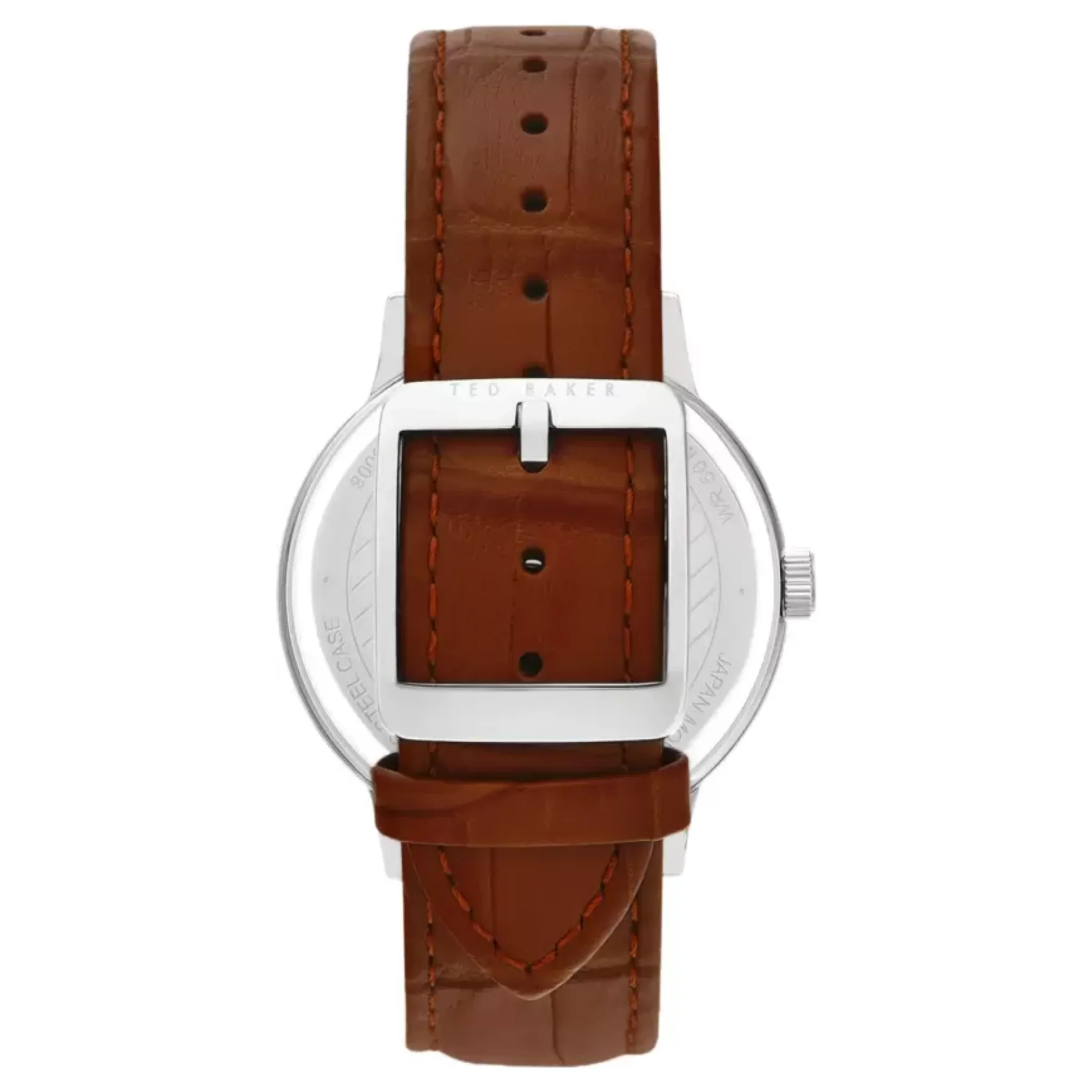 Ted Baker Brown Men Silver 42mm Watch BKPCSS008